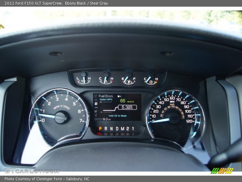 Ebony Black / Steel Gray 2011 Ford F150 XLT SuperCrew