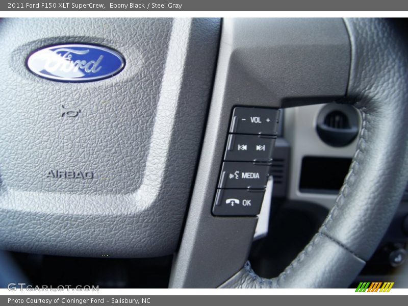 Ebony Black / Steel Gray 2011 Ford F150 XLT SuperCrew