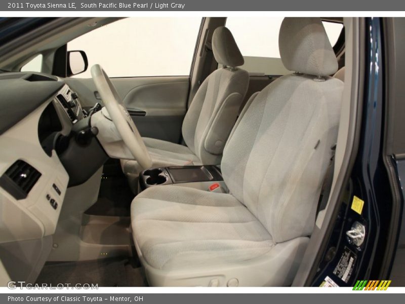 South Pacific Blue Pearl / Light Gray 2011 Toyota Sienna LE