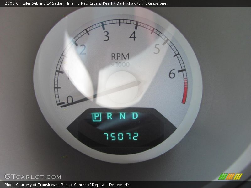 Inferno Red Crystal Pearl / Dark Khaki/Light Graystone 2008 Chrysler Sebring LX Sedan