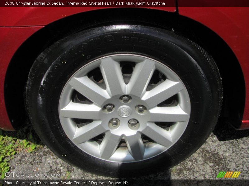 Inferno Red Crystal Pearl / Dark Khaki/Light Graystone 2008 Chrysler Sebring LX Sedan