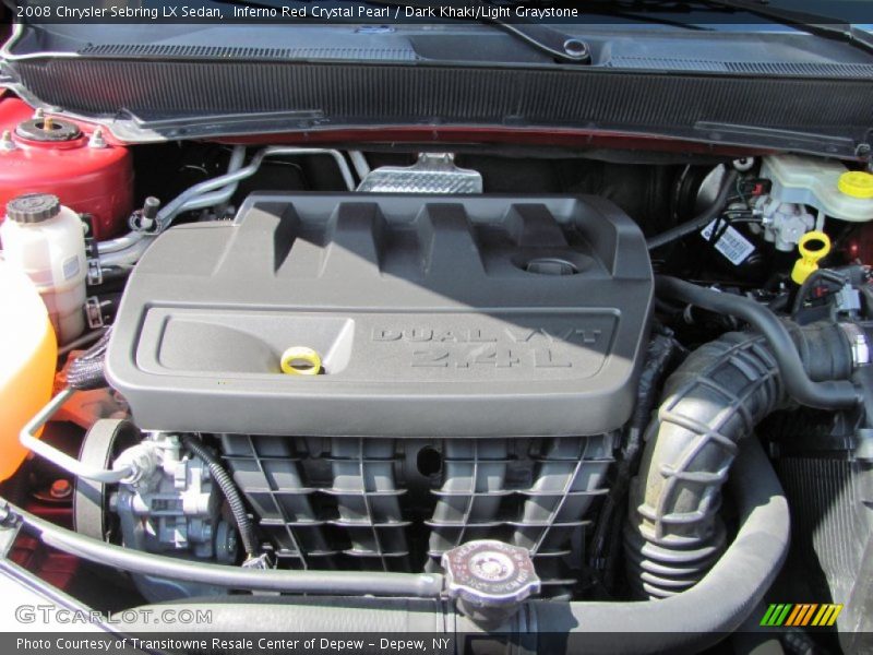 Inferno Red Crystal Pearl / Dark Khaki/Light Graystone 2008 Chrysler Sebring LX Sedan