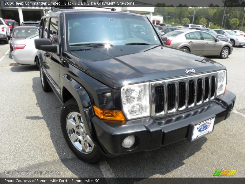 Black / Dark Slate Gray/Light Graystone 2006 Jeep Commander Limited