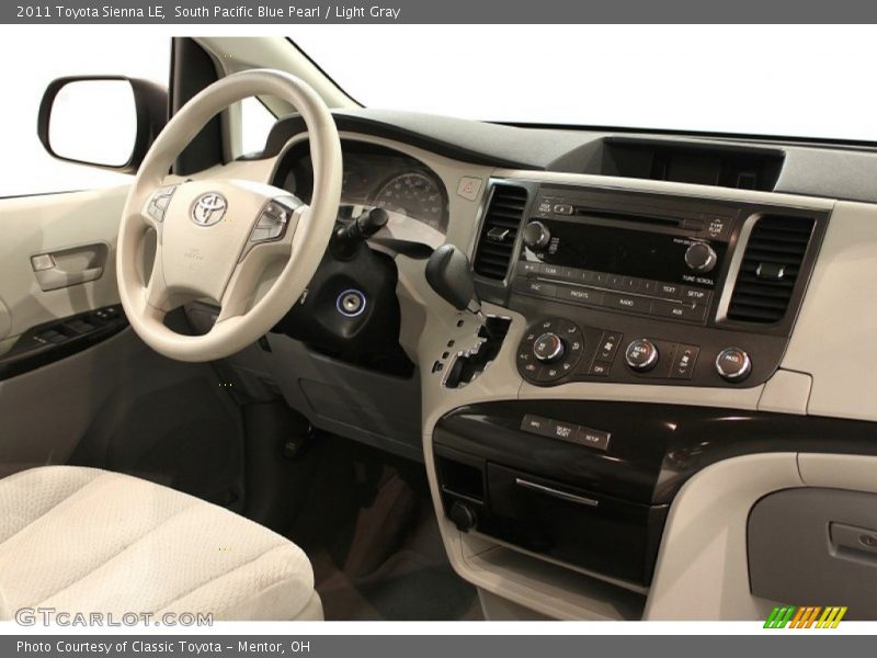 South Pacific Blue Pearl / Light Gray 2011 Toyota Sienna LE