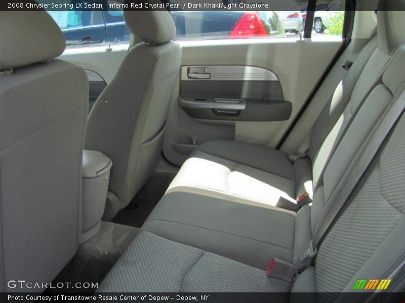 Inferno Red Crystal Pearl / Dark Khaki/Light Graystone 2008 Chrysler Sebring LX Sedan