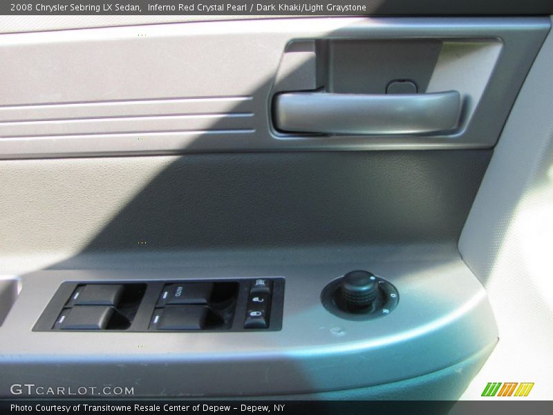 Inferno Red Crystal Pearl / Dark Khaki/Light Graystone 2008 Chrysler Sebring LX Sedan