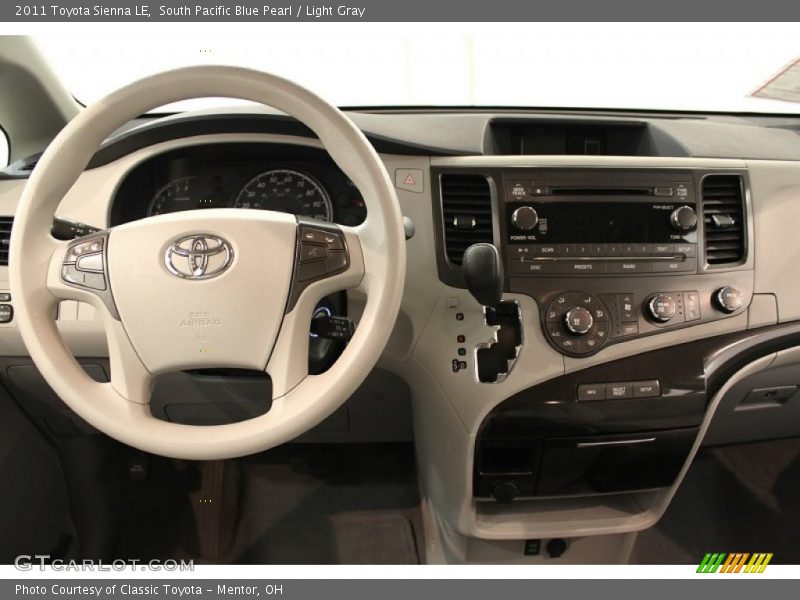 South Pacific Blue Pearl / Light Gray 2011 Toyota Sienna LE