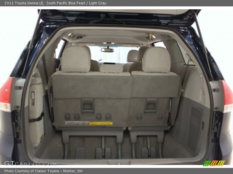 South Pacific Blue Pearl / Light Gray 2011 Toyota Sienna LE