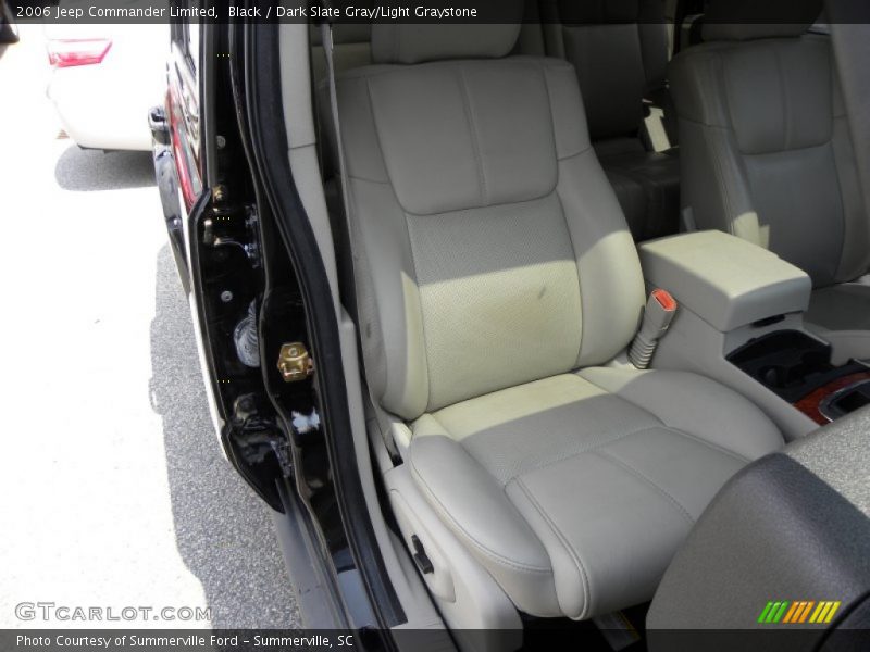 Black / Dark Slate Gray/Light Graystone 2006 Jeep Commander Limited