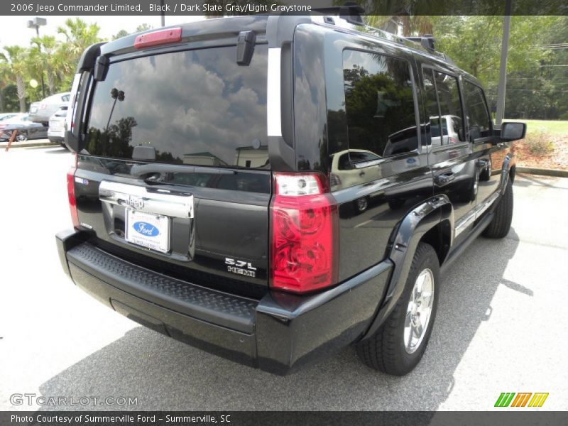 Black / Dark Slate Gray/Light Graystone 2006 Jeep Commander Limited