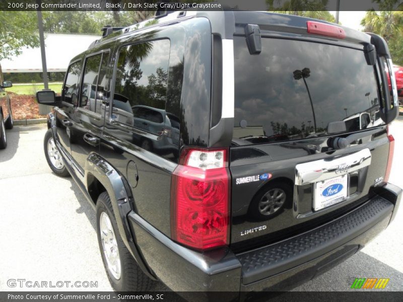 Black / Dark Slate Gray/Light Graystone 2006 Jeep Commander Limited