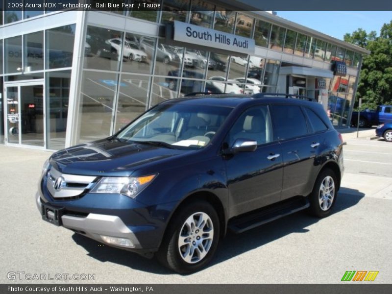 Bali Blue Pearl / Taupe 2009 Acura MDX Technology