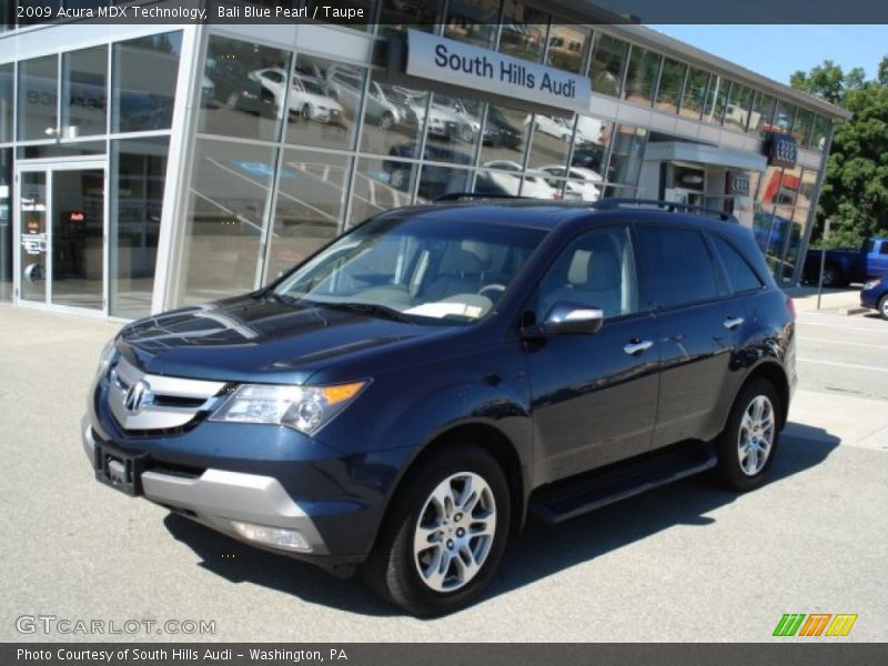 Bali Blue Pearl / Taupe 2009 Acura MDX Technology