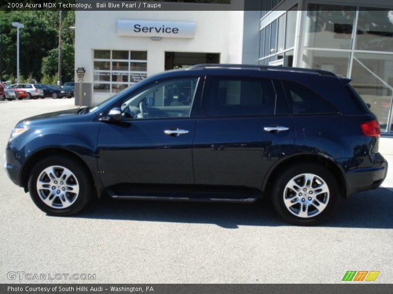 Bali Blue Pearl / Taupe 2009 Acura MDX Technology