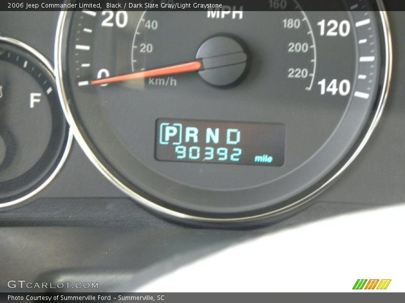 Black / Dark Slate Gray/Light Graystone 2006 Jeep Commander Limited