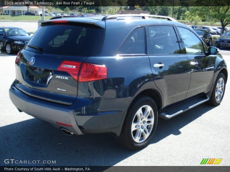 Bali Blue Pearl / Taupe 2009 Acura MDX Technology