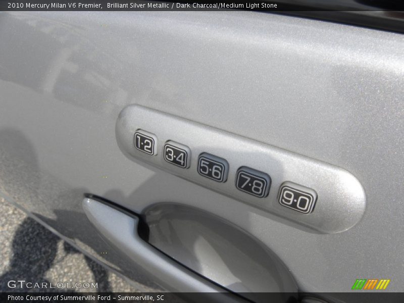 Brilliant Silver Metallic / Dark Charcoal/Medium Light Stone 2010 Mercury Milan V6 Premier