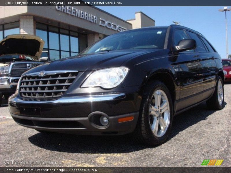 Brilliant Black / Pastel Slate Gray 2007 Chrysler Pacifica Touring AWD