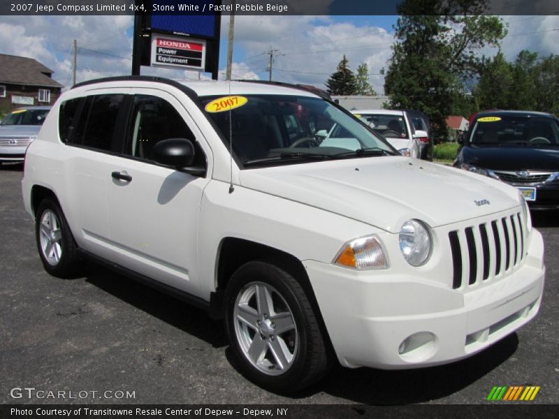 Stone White / Pastel Pebble Beige 2007 Jeep Compass Limited 4x4