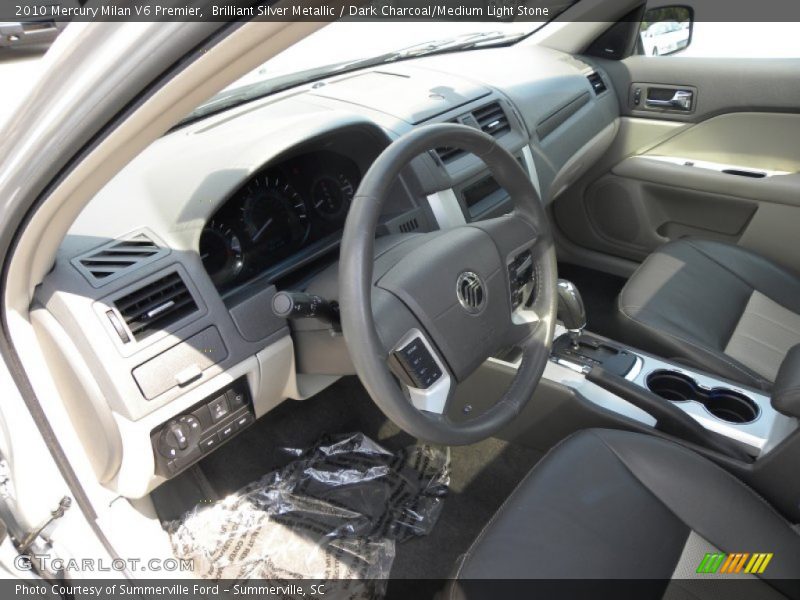 Brilliant Silver Metallic / Dark Charcoal/Medium Light Stone 2010 Mercury Milan V6 Premier