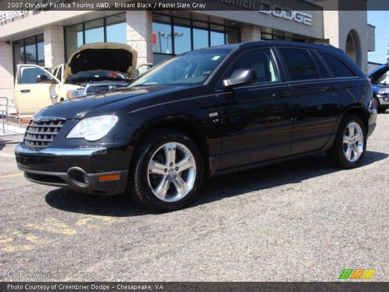 Brilliant Black / Pastel Slate Gray 2007 Chrysler Pacifica Touring AWD