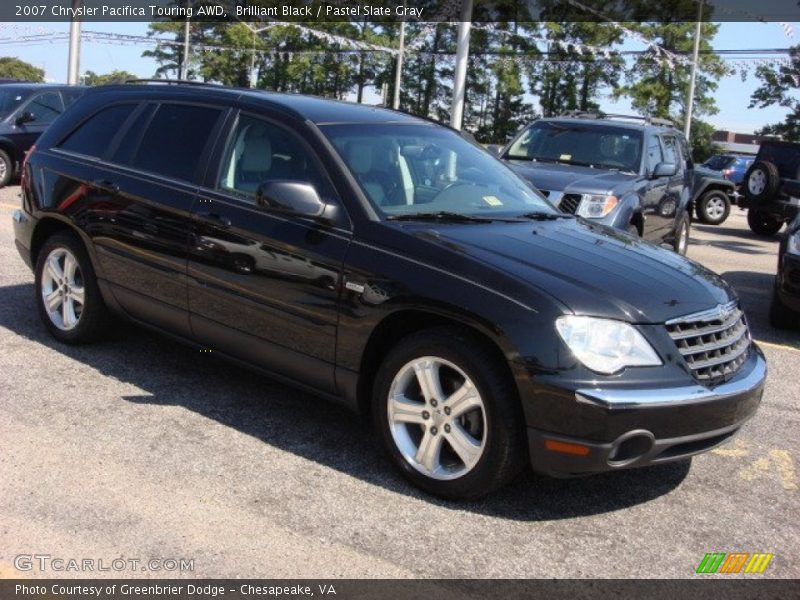 Brilliant Black / Pastel Slate Gray 2007 Chrysler Pacifica Touring AWD