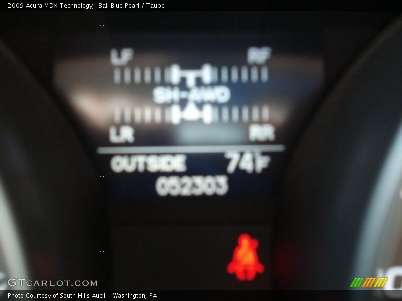 Bali Blue Pearl / Taupe 2009 Acura MDX Technology