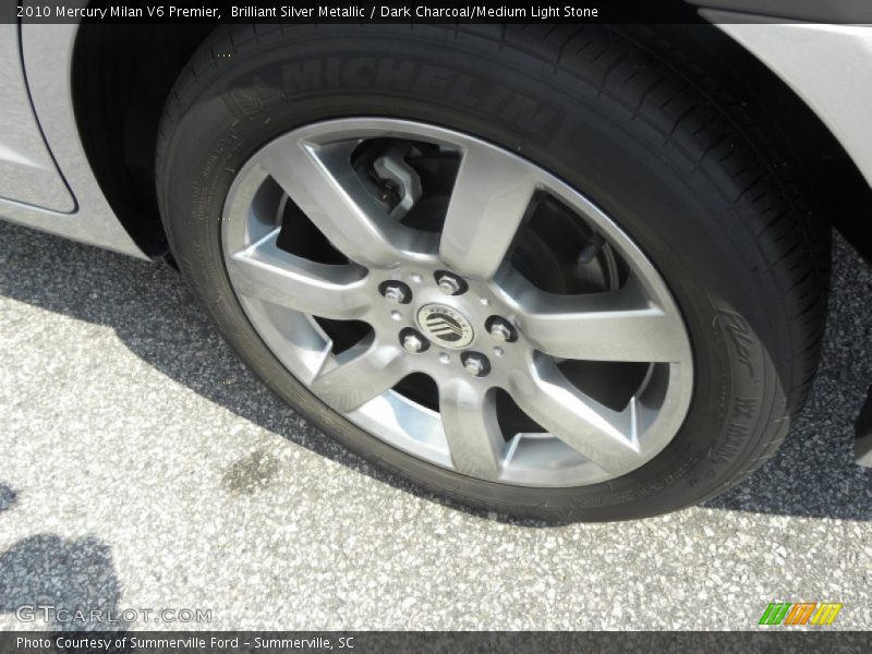Brilliant Silver Metallic / Dark Charcoal/Medium Light Stone 2010 Mercury Milan V6 Premier