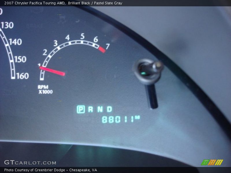 Brilliant Black / Pastel Slate Gray 2007 Chrysler Pacifica Touring AWD