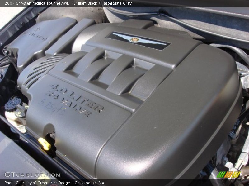 Brilliant Black / Pastel Slate Gray 2007 Chrysler Pacifica Touring AWD