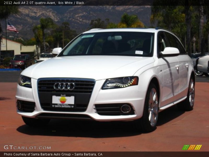 Ibis White / Black 2012 Audi A4 2.0T quattro Avant