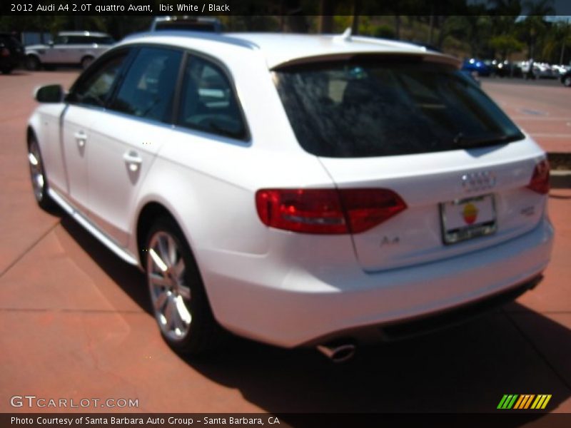 Ibis White / Black 2012 Audi A4 2.0T quattro Avant