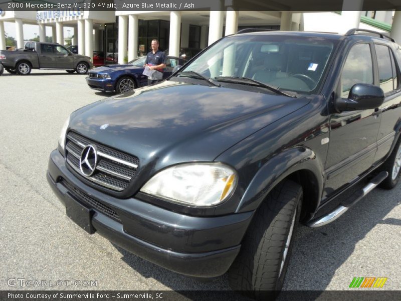 Azure Blue Metallic / Ash 2000 Mercedes-Benz ML 320 4Matic