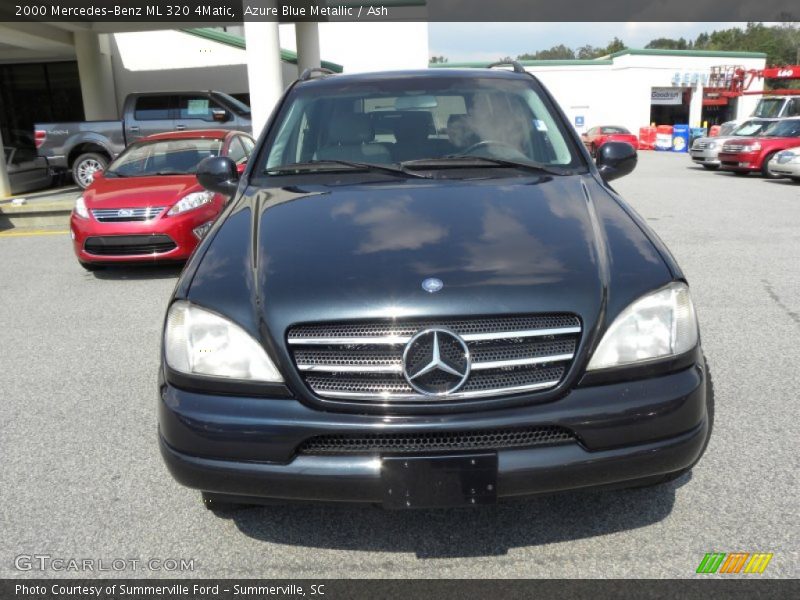 Azure Blue Metallic / Ash 2000 Mercedes-Benz ML 320 4Matic
