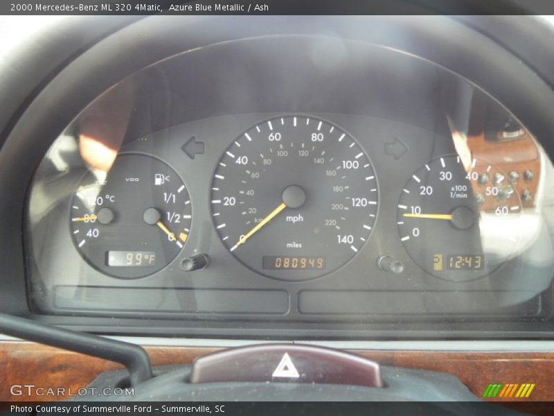 Azure Blue Metallic / Ash 2000 Mercedes-Benz ML 320 4Matic
