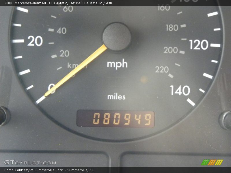 Azure Blue Metallic / Ash 2000 Mercedes-Benz ML 320 4Matic