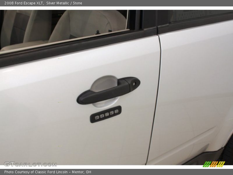 Silver Metallic / Stone 2008 Ford Escape XLT