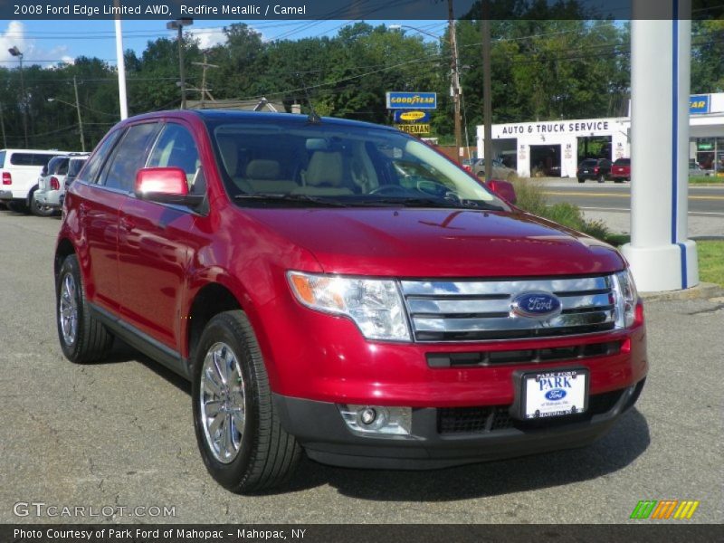 Redfire Metallic / Camel 2008 Ford Edge Limited AWD