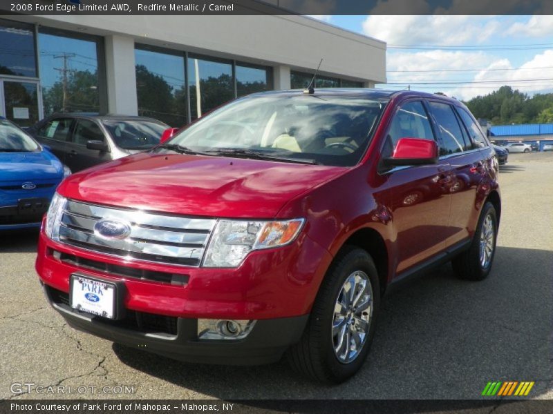 Redfire Metallic / Camel 2008 Ford Edge Limited AWD