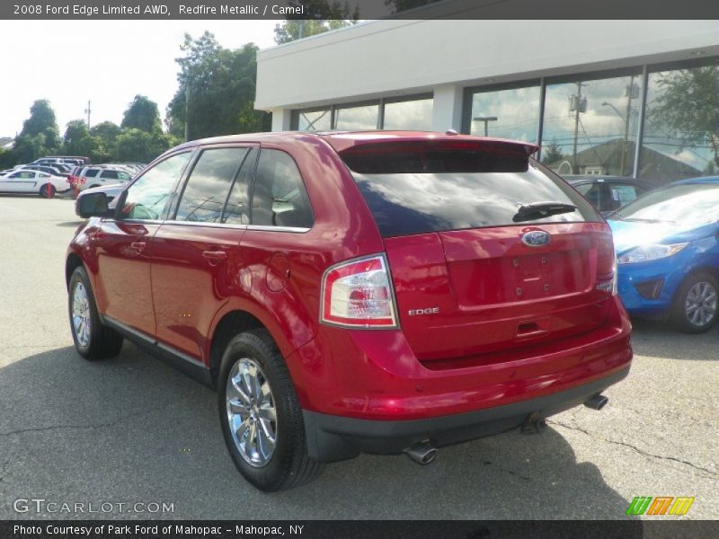 Redfire Metallic / Camel 2008 Ford Edge Limited AWD