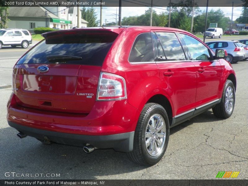 Redfire Metallic / Camel 2008 Ford Edge Limited AWD
