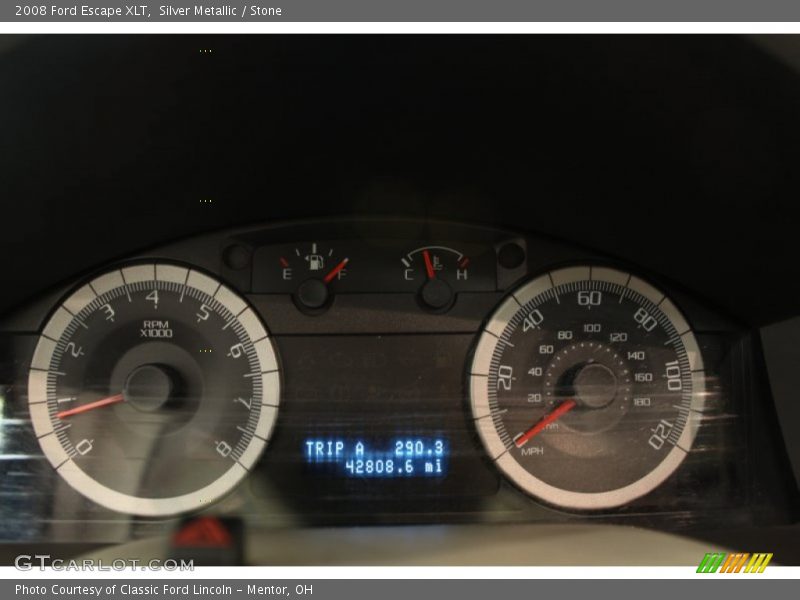 Silver Metallic / Stone 2008 Ford Escape XLT