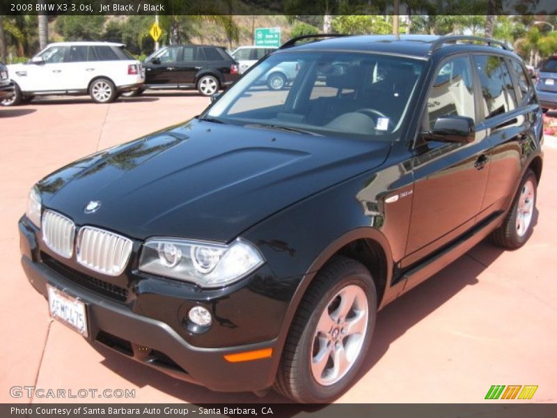 Jet Black / Black 2008 BMW X3 3.0si