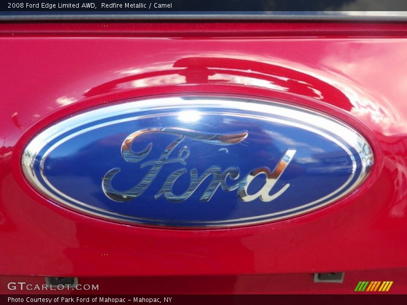 Redfire Metallic / Camel 2008 Ford Edge Limited AWD
