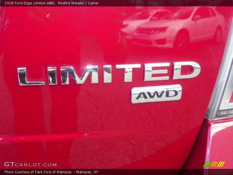 Redfire Metallic / Camel 2008 Ford Edge Limited AWD