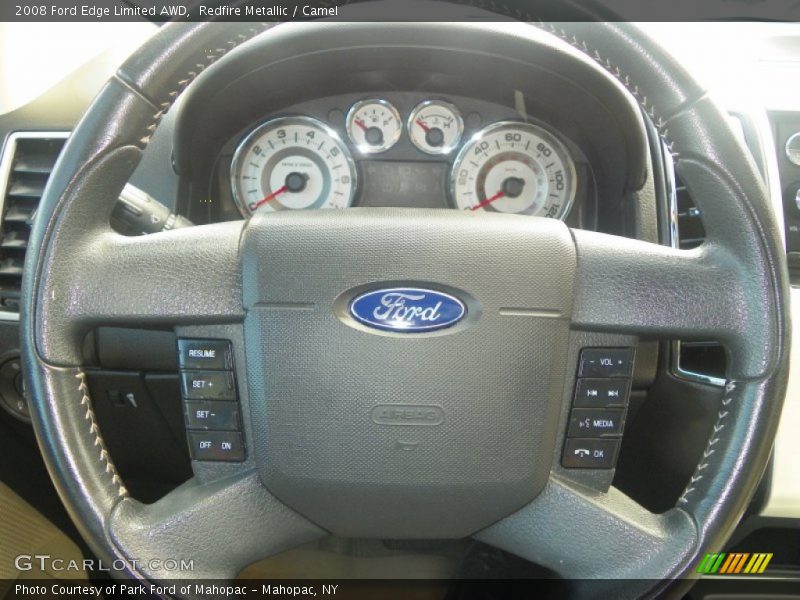 Redfire Metallic / Camel 2008 Ford Edge Limited AWD