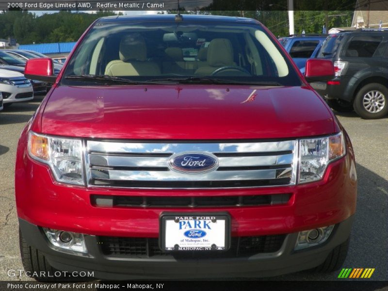 Redfire Metallic / Camel 2008 Ford Edge Limited AWD