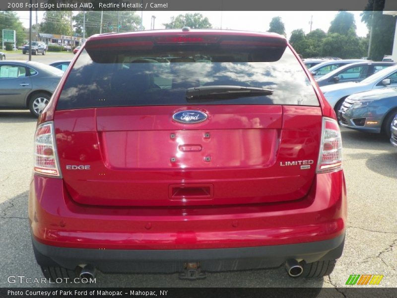 Redfire Metallic / Camel 2008 Ford Edge Limited AWD