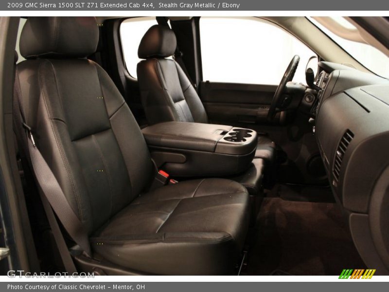 Stealth Gray Metallic / Ebony 2009 GMC Sierra 1500 SLT Z71 Extended Cab 4x4