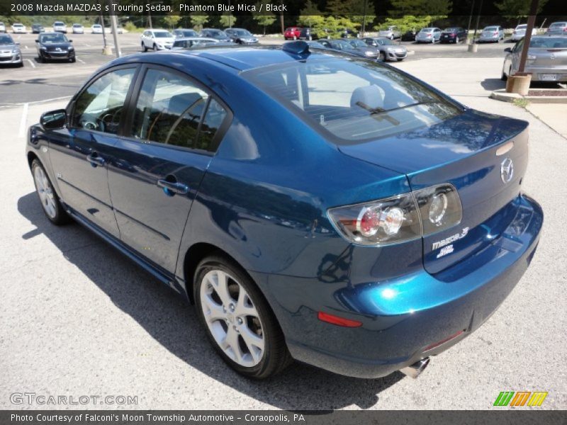 Phantom Blue Mica / Black 2008 Mazda MAZDA3 s Touring Sedan